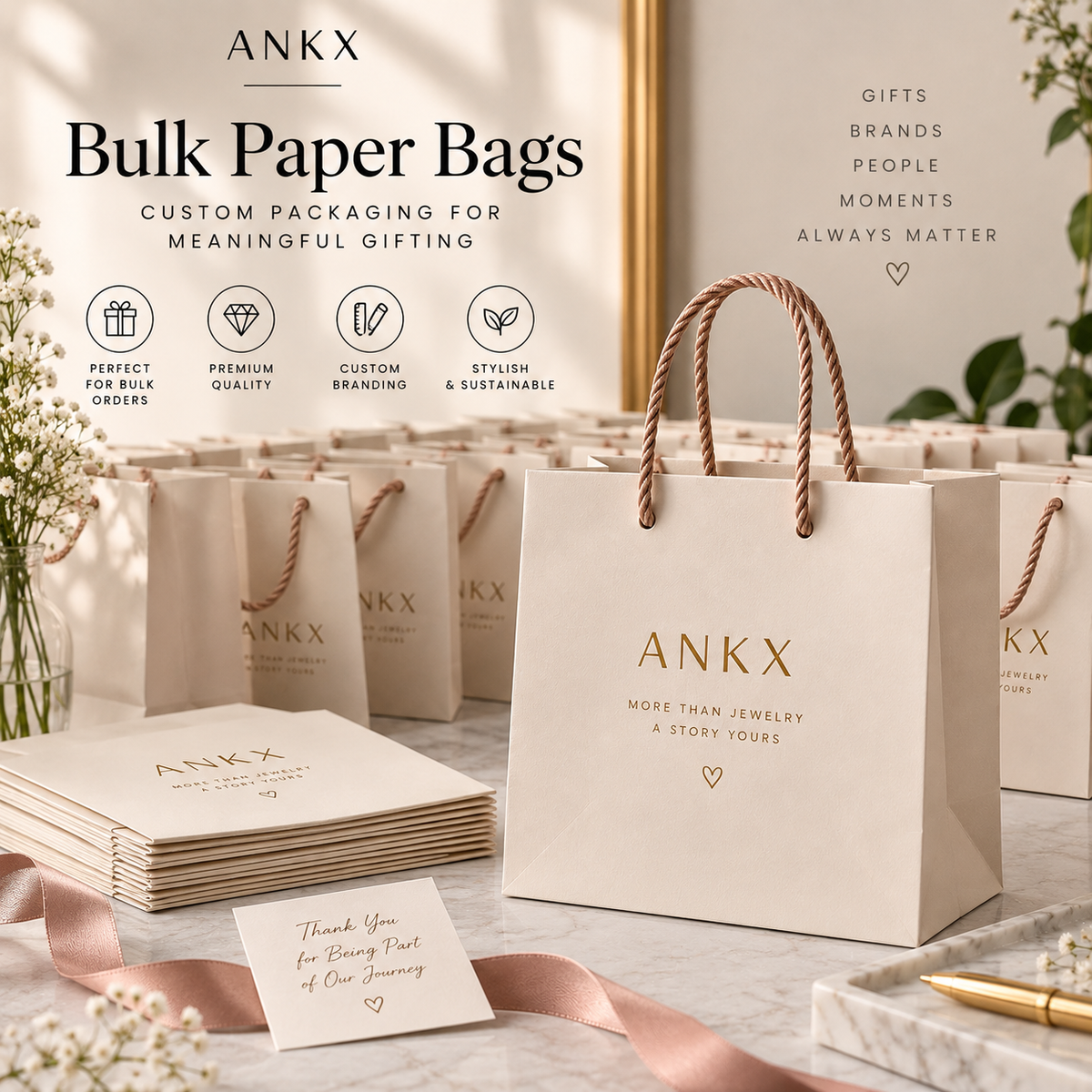 Bulk Paper Bags: Custom Packaging Solutions for Businesses & Gifting