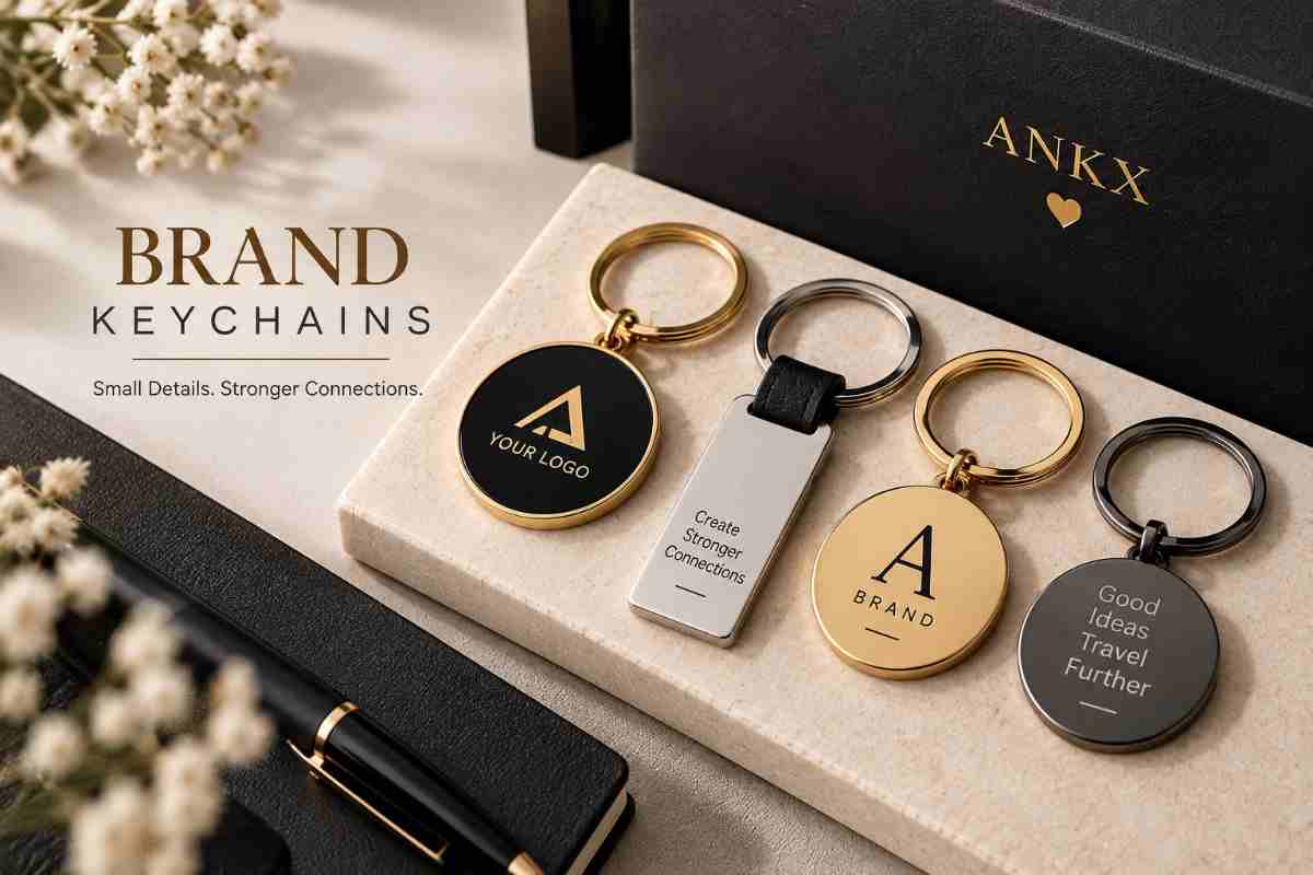 Customized brand keychain with logo