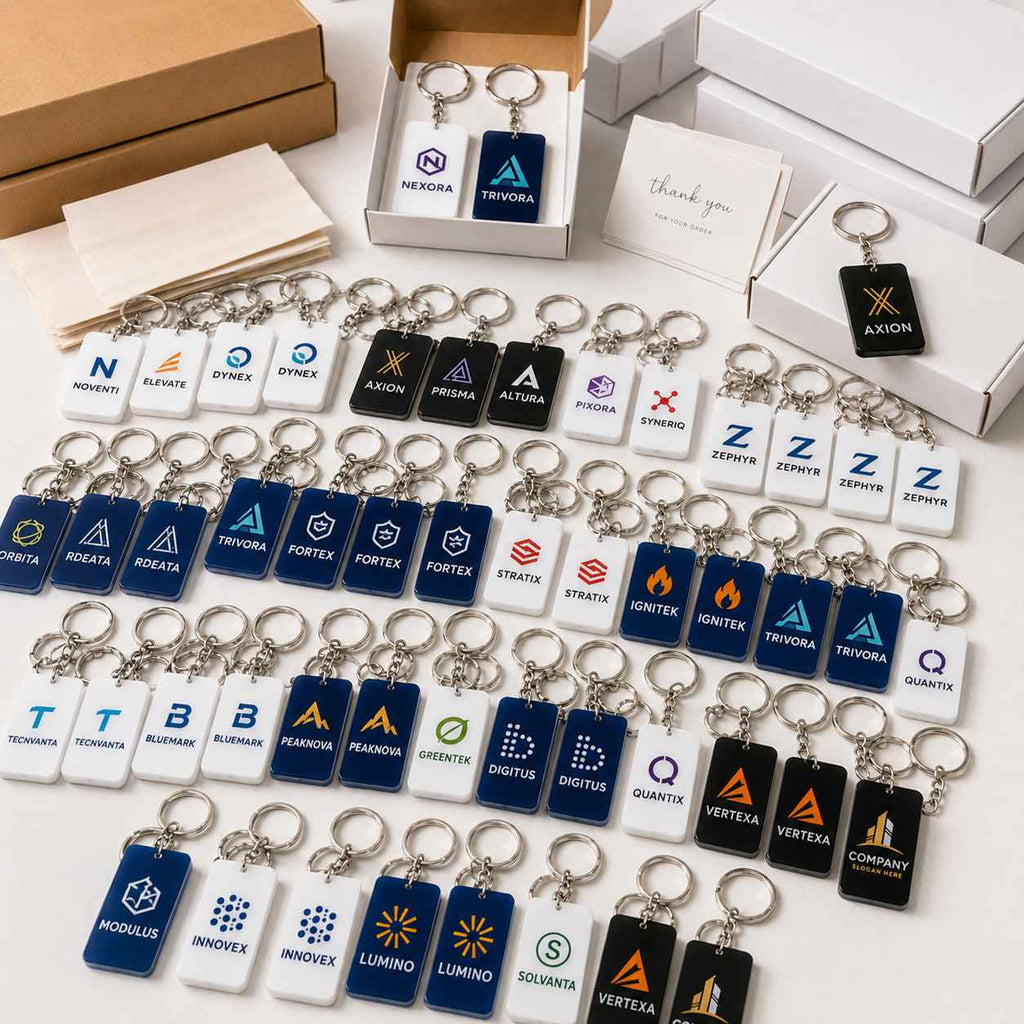custom bulk logo keychain brand marketing ankx acrylic