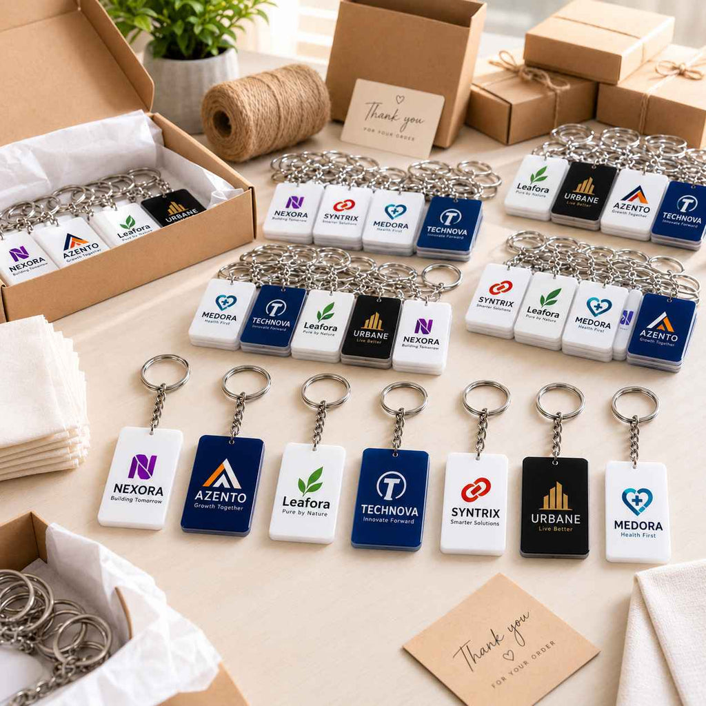 custom bulk logo keychain brand marketing ankx acrylic