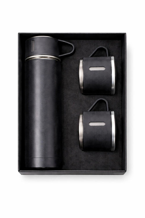 Executive black bottle and mug set for corporate bulk gifting