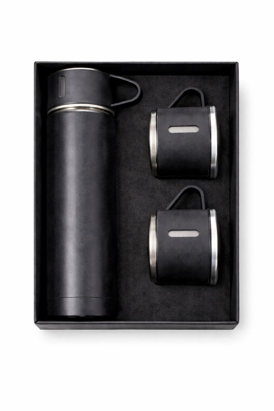 Executive black bottle and mug set for corporate bulk gifting