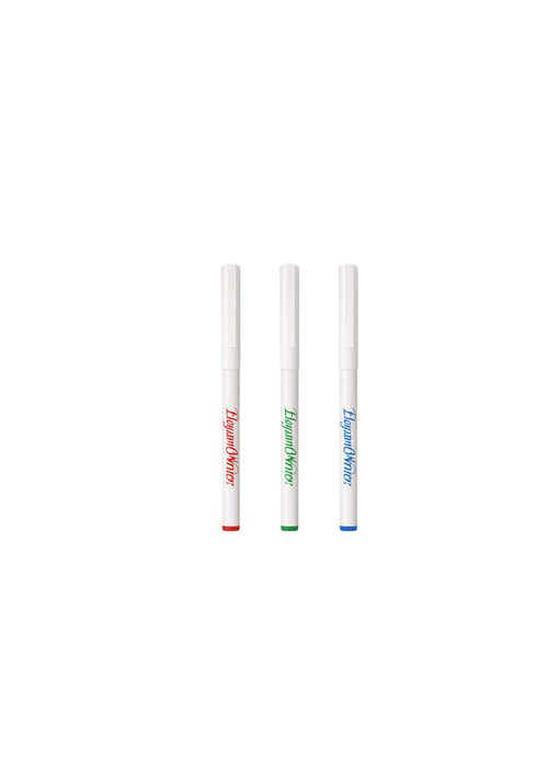 White promotional ball pens with custom logo printing for corporate gifting and bulk branding