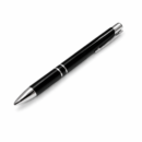 Black Premium Metal Ball Pen with Silver Trim Personalized Gift Pen