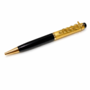 Gold designer premium metal pen with black body for office and corporate gifting
