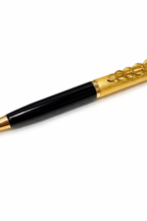 Gold designer premium metal pen with black body for office and corporate gifting